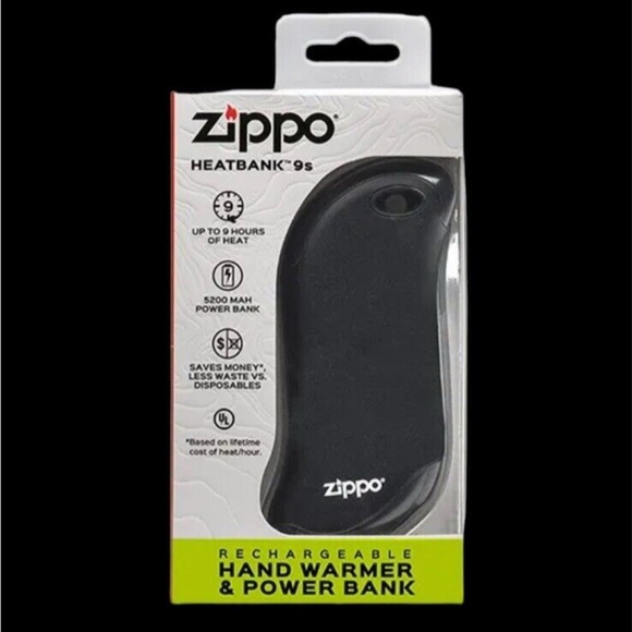Zippo 40582 HeatBank 9S Rechargeable Hand Warmer, Black NEW - Picture 3 of 3